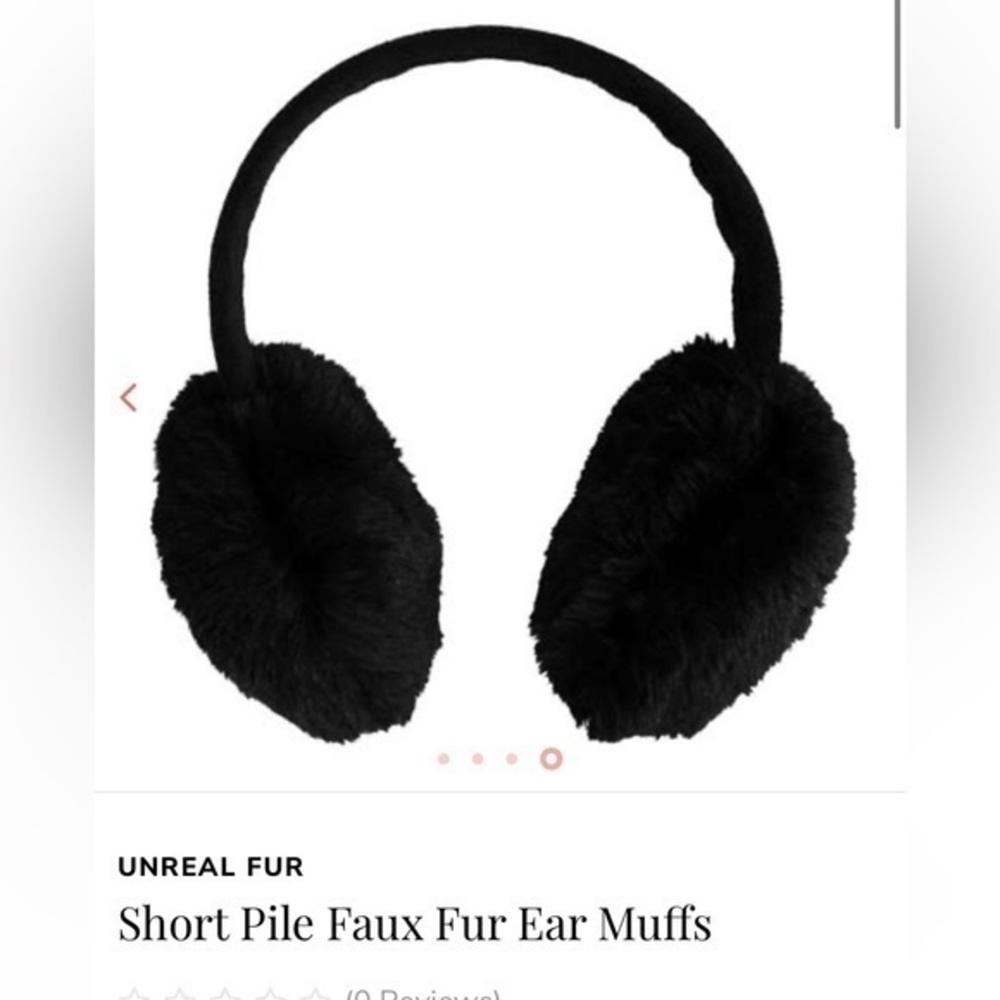 Faux fur ear muffs